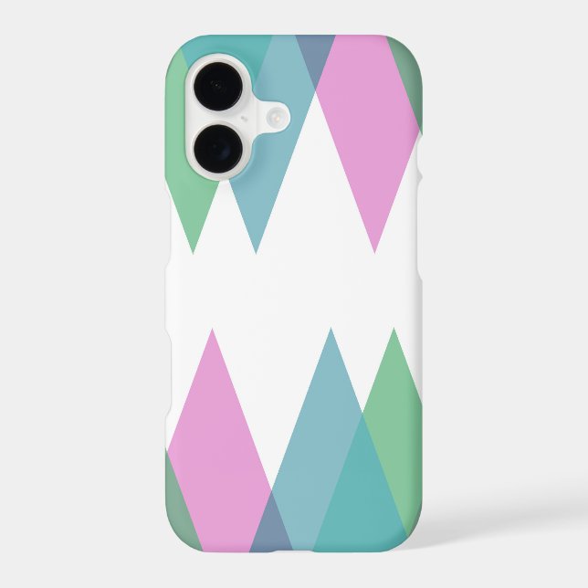 Pink and green triangles Case-Mate iPhone case (Back)