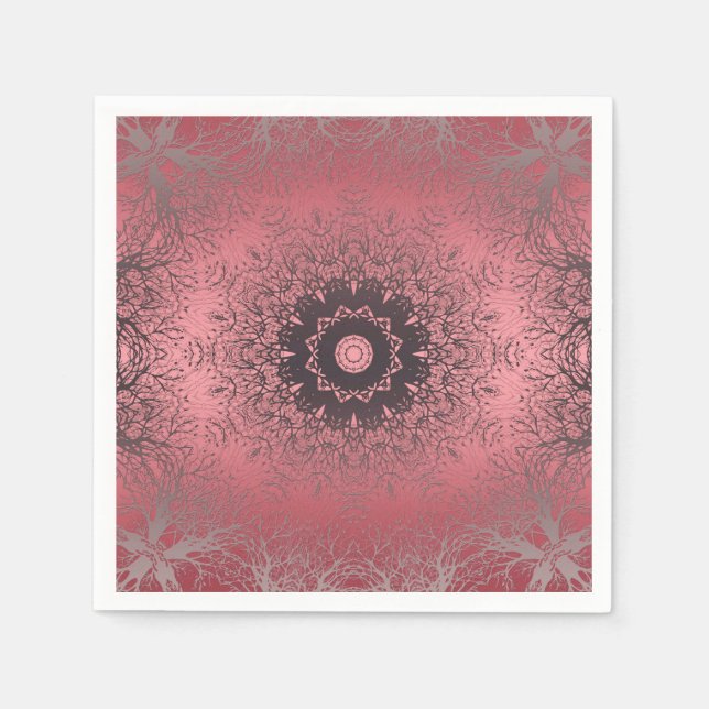 pink and grey napkins (Front)