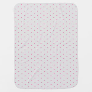 Pink and Grey Star Baby Blankets