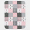 Pink and Grey Woodland Baby Blanket
