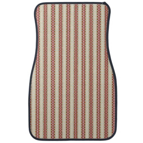 Pink and Ivory Car Floor Mat