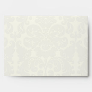 Pink and Ivory Damask A7 Envelope for 5"x7" Sizes
