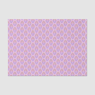 Pink and Lavender Argyle Hearts Pattern Tissue Paper