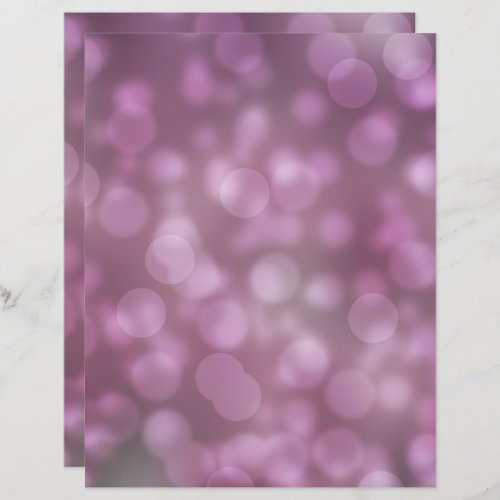 Pink and Lavender bokeh pattern scrapbook paper