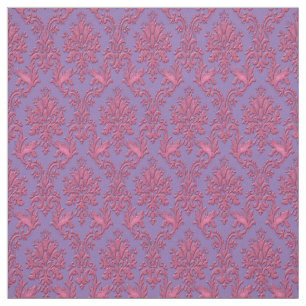 Pink and Lavender Damask Fabric