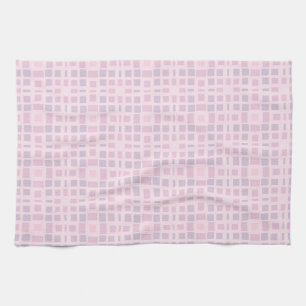 Pink and Lavender Mosaic Pattern Towel