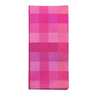 Pink and lavender plaid napkin