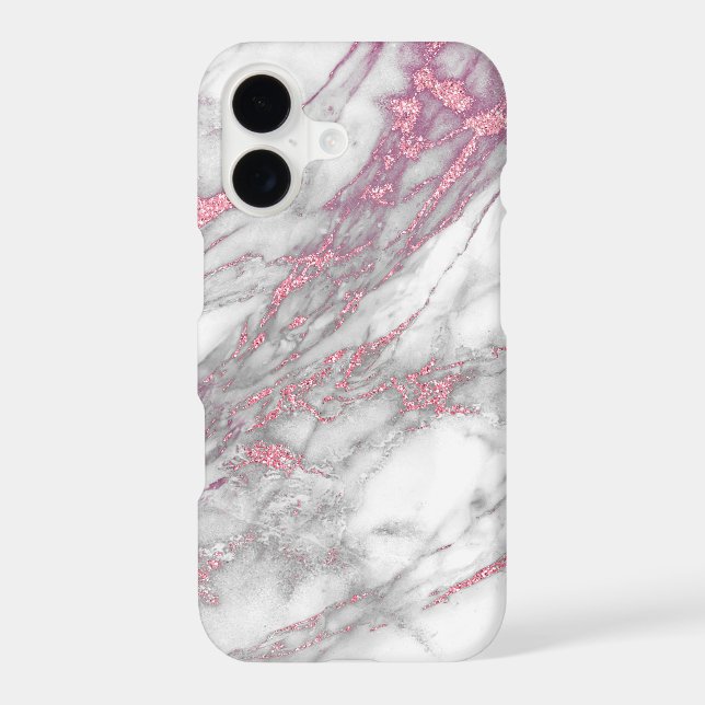 Pink and Marble Iphone Case (Back)