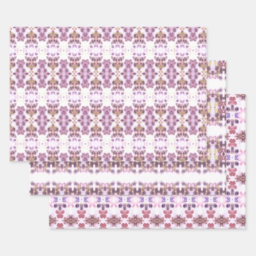 Pink and Mauve Fancy Paper Drawer Liner Sheets