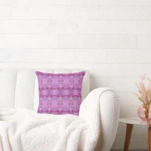 Pink And Mauve Throw Pillow
