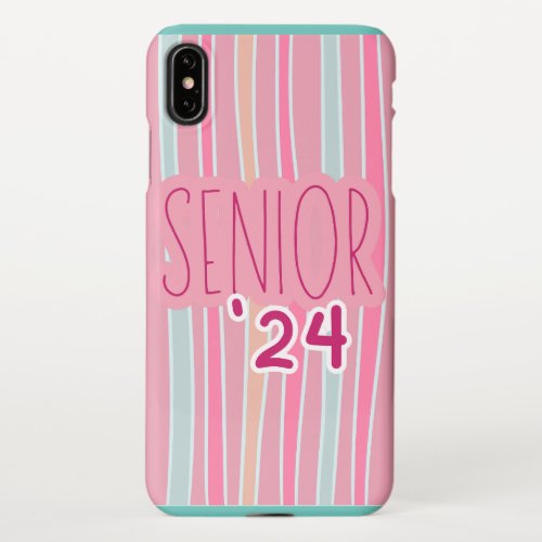 Pink and Mint Green Senior 24 Phone Case