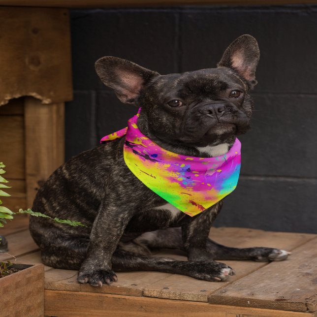 Pink And More Abstract Splash Paint Bandana (Creator Uploaded)