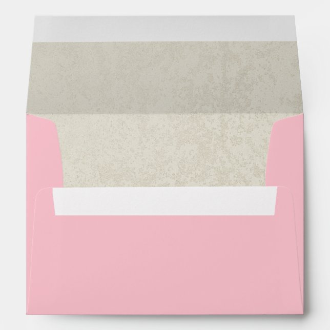 Pink and Natural Sandtone Envelope (Back (Bottom))