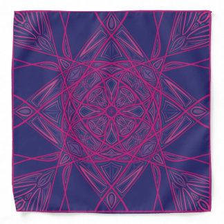 Pink and Navy Bandana