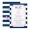 Pink and Navy Nautical Bridal Shower Invitation