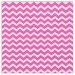 Pink and Off White Chevron Stripes | Pretty Fabric