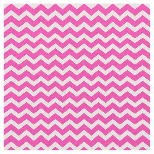 Pink and Off White Chevron Stripes | Pretty Fabric