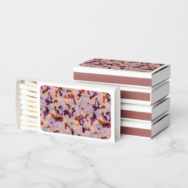 pink and orange abstract matchboxes (Stacked)