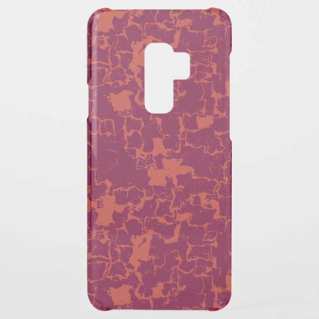pink and orange abstract uncommon samsung galaxy case (Back)