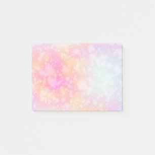 Pink and Orange Abstract Watercolor Background Post-it Notes