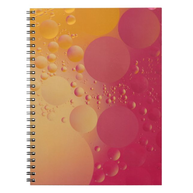Pink and orange bubble digital notebook (Front)