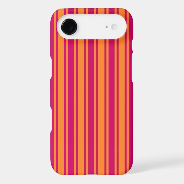 Pink and orange candy stripes Case-Mate iPhone case (Back)