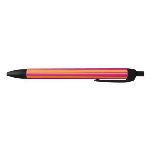 Pink and orange candy stripes pen