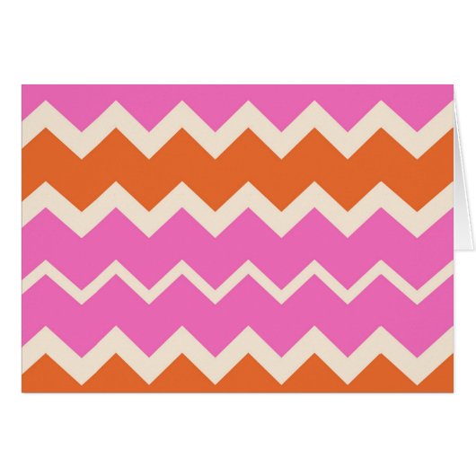 Pink and Orange Chevron (Front Horizontal)