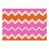 Pink and Orange Chevron Cards (Front Horizontal)