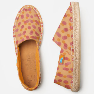 pink and orange dots espadrilles