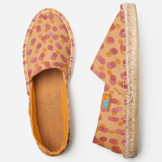 pink and orange dots espadrilles (Side)