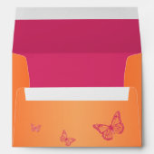 Pink and Orange Floral Envelope for 5"x7" Sizes (Back (Bottom))