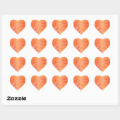 Pink and Orange Floral Wedding Sticker (Sheet)