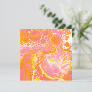 Pink and Orange Fluid Art Thank You