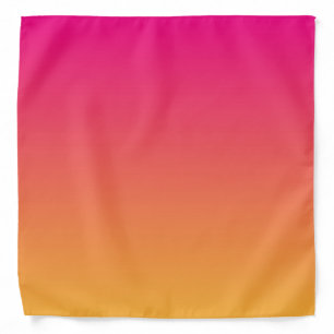 Pink and orange gradient bandana