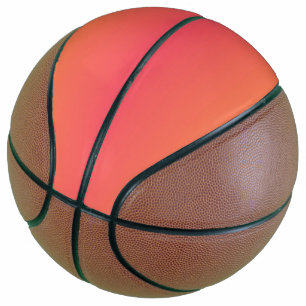 Pink and orange gradient basketball