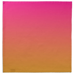 Pink and orange gradient cloth napkin