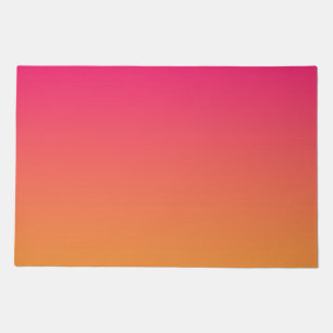 Pink and orange gradient doormat