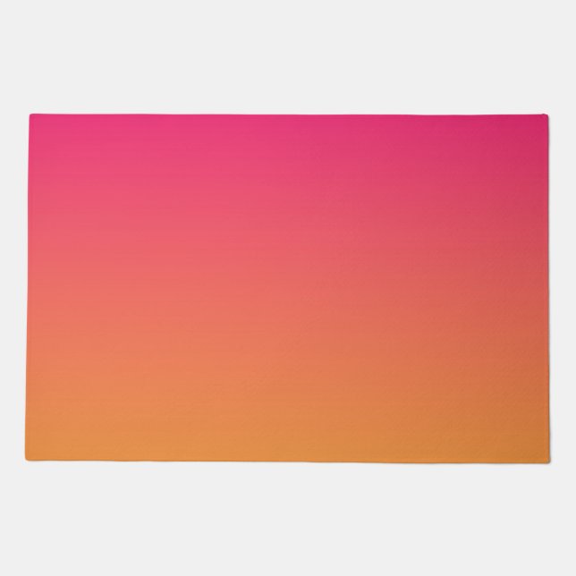 Pink and orange gradient doormat (Front)
