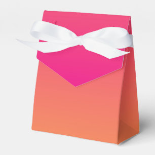Pink and orange gradient favor boxes