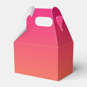 Pink and orange gradient favor boxes
