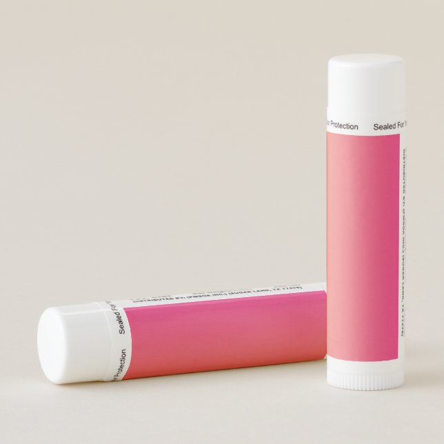 Pink and orange gradient lip balm (Rotated Right)