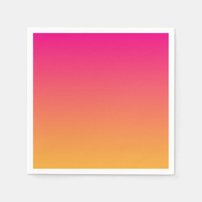 Pink and orange gradient napkins (Front)