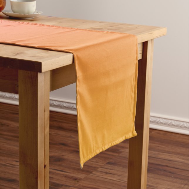 Pink and orange gradient short table runner (In Situ)