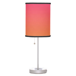 Pink and orange gradient table lamp