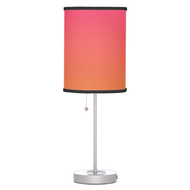 Pink and orange gradient table lamp (Right)
