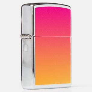 Pink and orange gradient zippo lighter