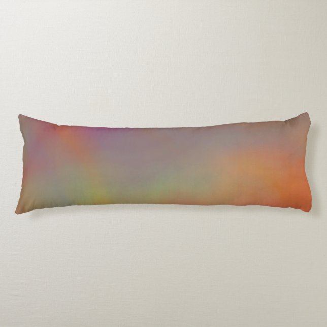pink and Orange Marble Texture Body Pillow (Front)