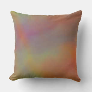 pink and Orange Marble Texture Throw Pillow