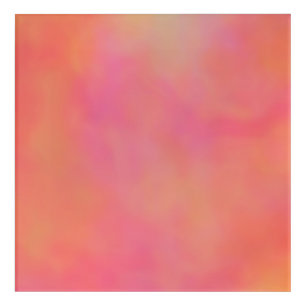 Pink and Orange Marrbled Cloud abstract Acrylic Print